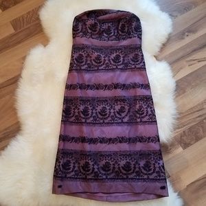 Tocca Vintage Lace Strapless Dress